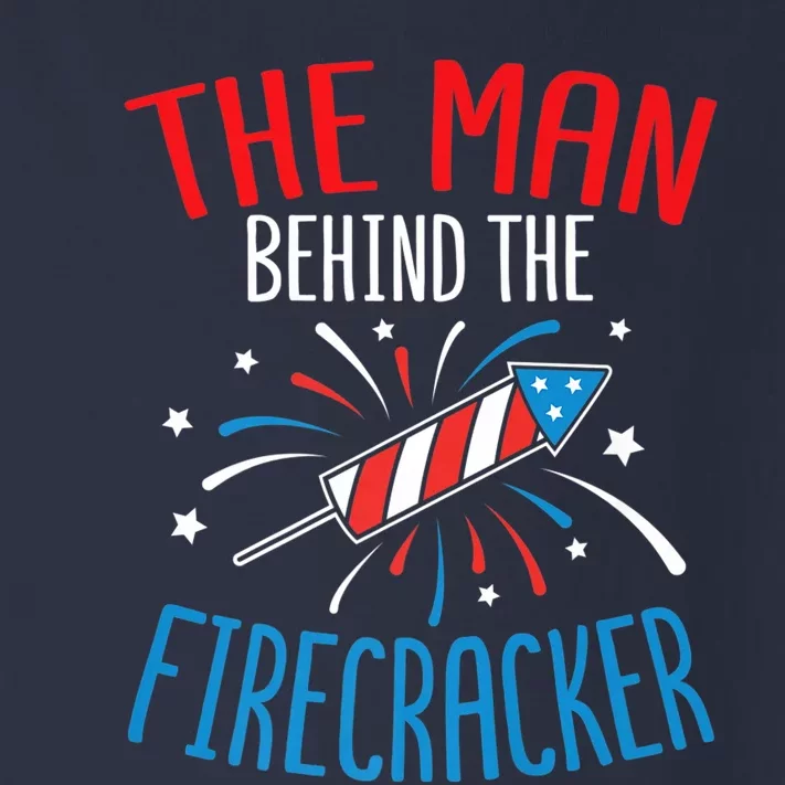 Funny 4th Of July Baby Shower The Man Behind The Firecracker Toddler Long Sleeve Shirt