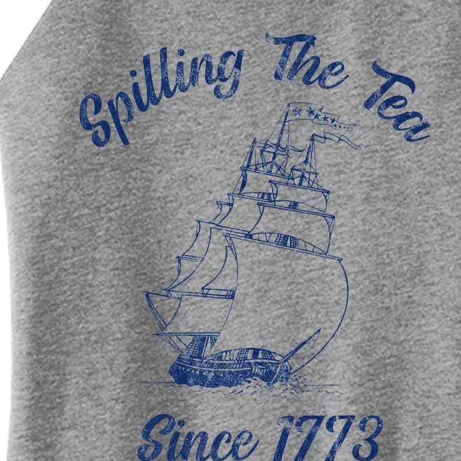 Fun 4th Of July Spilling The Tea Since 1773 History Teacher Women’s Perfect Tri Rocker Tank