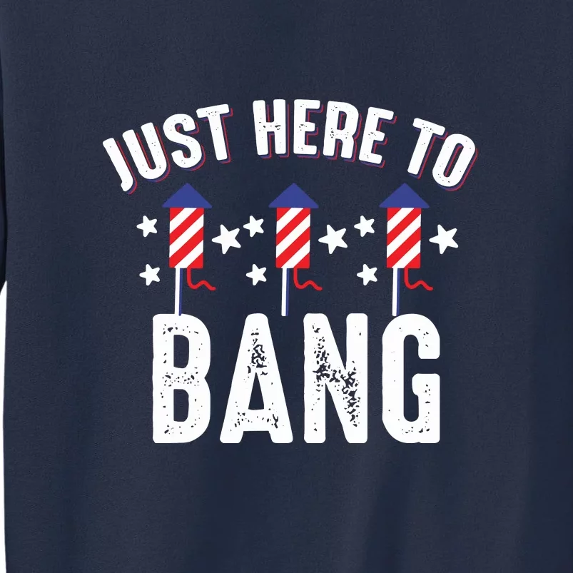 Funny 4th Of July I’m Just Here To Bang Fireworks Men Gift Sweatshirt