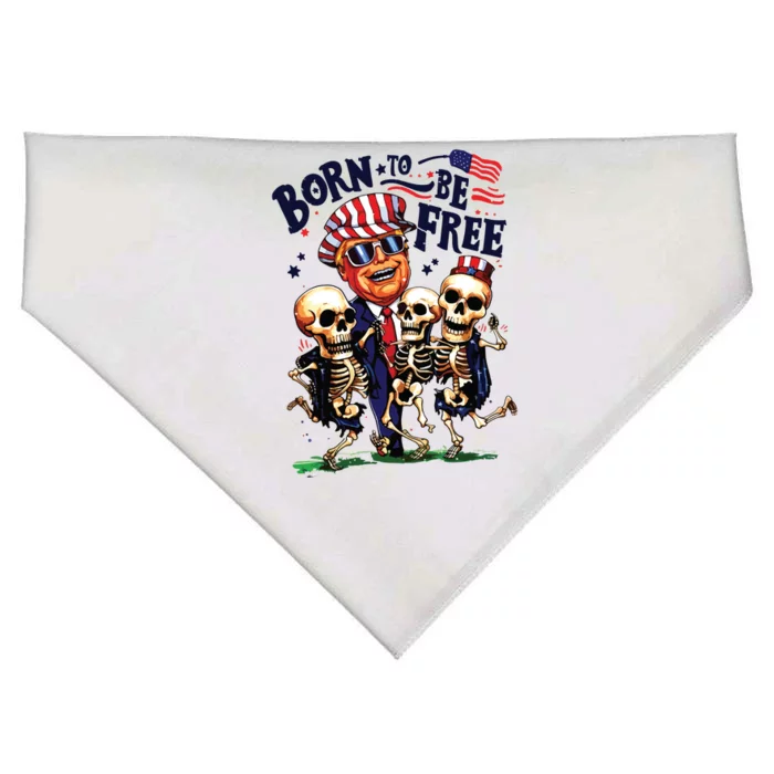 Funny 4th Of July Independence Day USA-Made Doggie Bandana