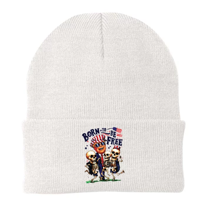 Funny 4th Of July Independence Day Knit Cap Winter Beanie