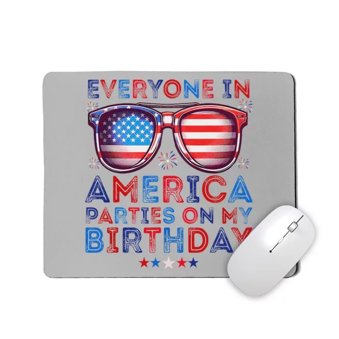 Funny 4th Of July Birthday Celebration Mousepad