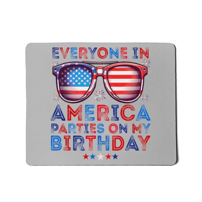 Funny 4th Of July Birthday Celebration Mousepad