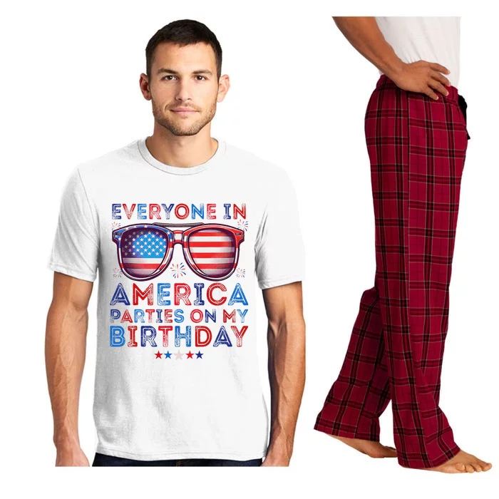 Funny 4th Of July Birthday Celebration Pajama Set