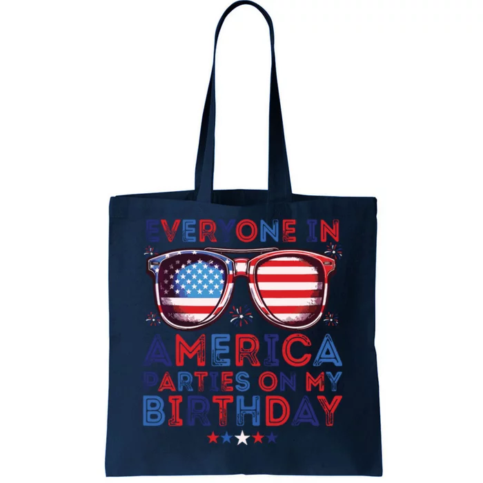 Funny 4th Of July Birthday Independence Day Tote Bag