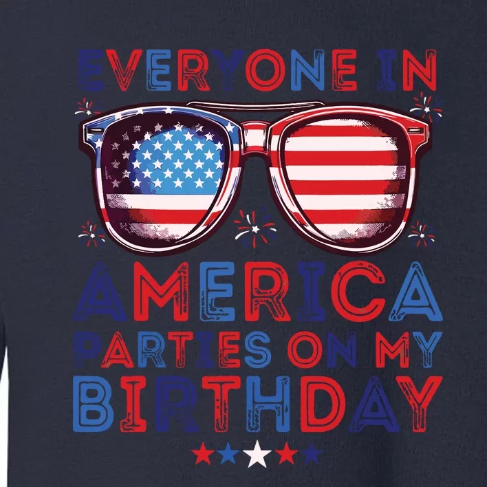 Funny 4th Of July Birthday Independence Day Toddler Sweatshirt