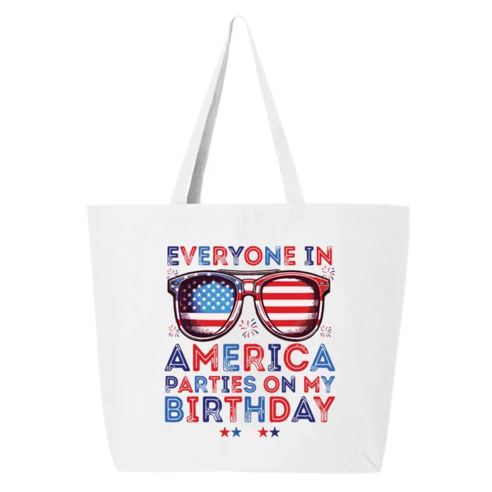 Funny 4th Of July Birthday Independence Day 25L Jumbo Tote