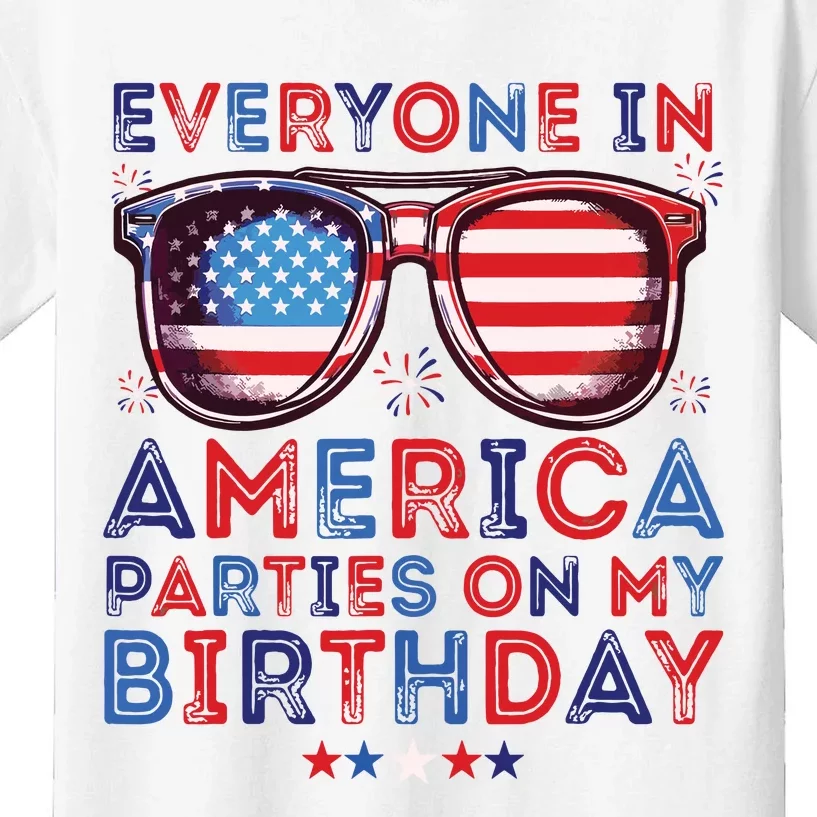 Funny 4th Of July Birthday Independence Day Kids T-Shirt