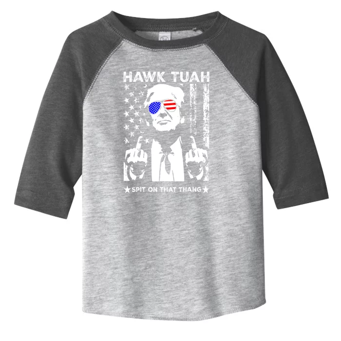 Funny 4th Of July Hawk Tush Spit On That Thang Viral Election Parody Gift Toddler Fine Jersey T-Shirt