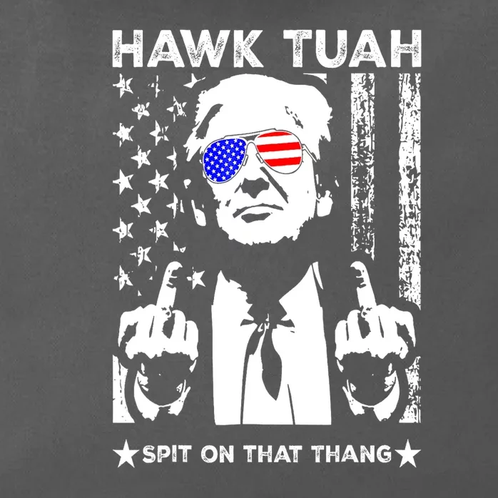 Funny 4th Of July Hawk Tush Spit On That Thang Viral Election Parody Gift Zip Tote Bag