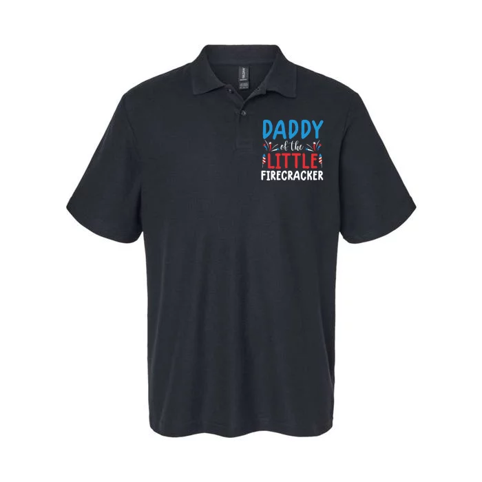 funny 4th of july  daddy little firecracker Softstyle Adult Sport Polo