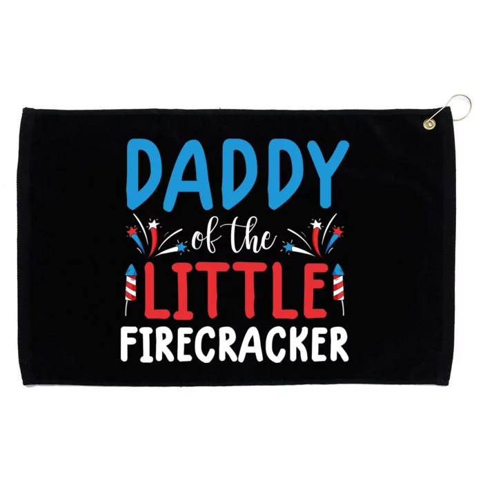 funny 4th of july  daddy little firecracker Grommeted Golf Towel