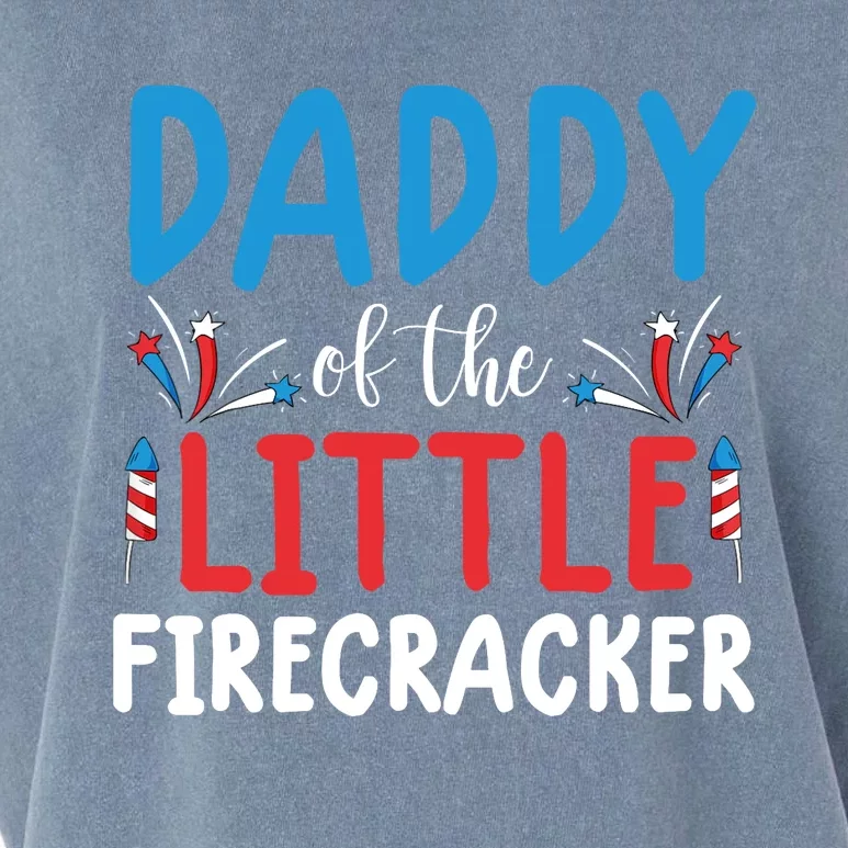 funny 4th of july  daddy little firecracker Garment-Dyed Women's Muscle Tee