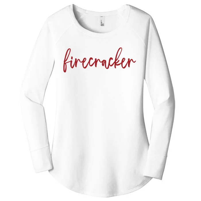 Firecracker 4th Of July Women's Perfect Tri Tunic Long Sleeve Shirt