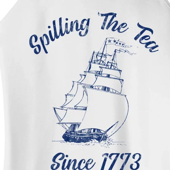 Fun 4th Of July Spilling The Tea Since 1773 History Teacher Women’s Perfect Tri Rocker Tank