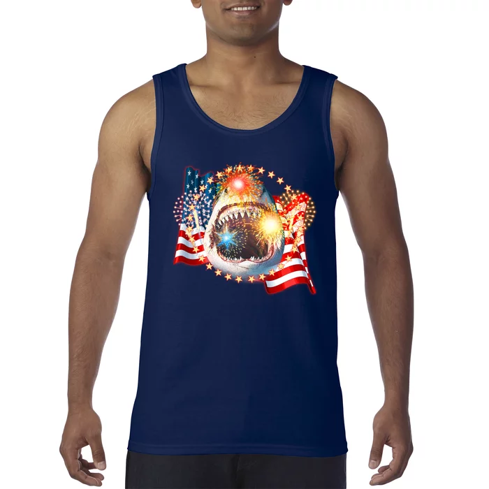 Fourth 4th Of July Fireworks Shark Tank Top