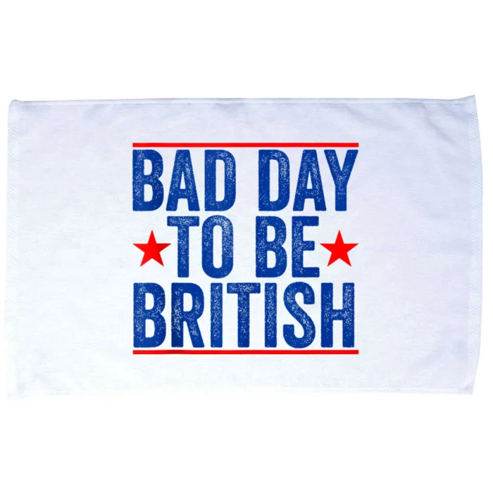 Funny 4th Of July Bad Day To Be British Microfiber Hand Towel