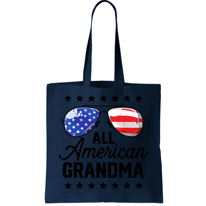 Family 4th Of July, Matching Grandma American Flag Tote Bag