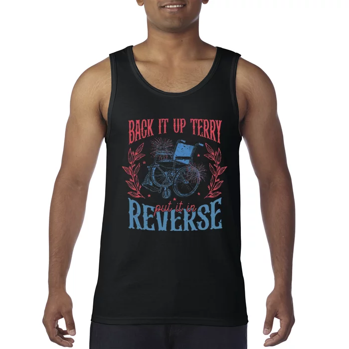 Funny 4th Of July Retro Back It Up Terry Put It In Reverse Tank Top