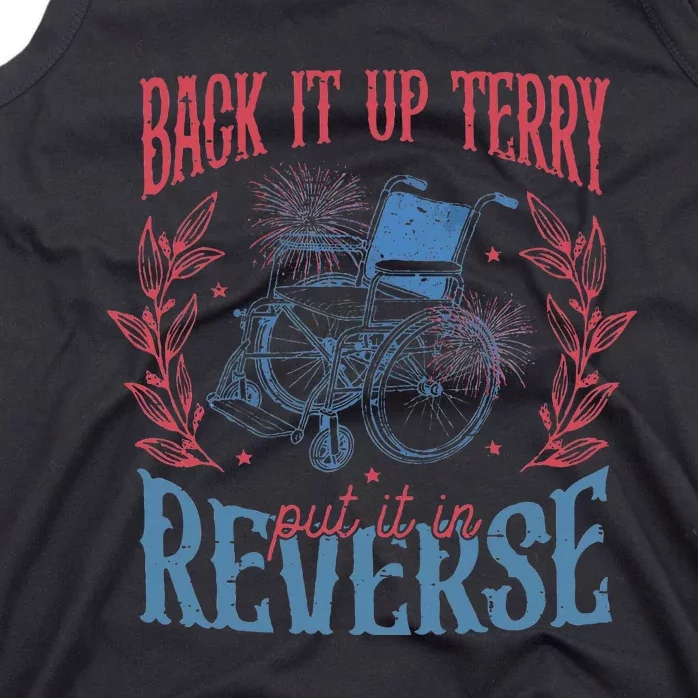 Funny 4th Of July Retro Back It Up Terry Put It In Reverse Tank Top