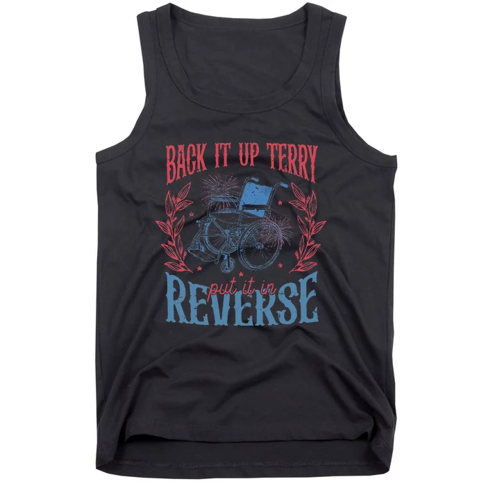 Funny 4th Of July Retro Back It Up Terry Put It In Reverse Tank Top