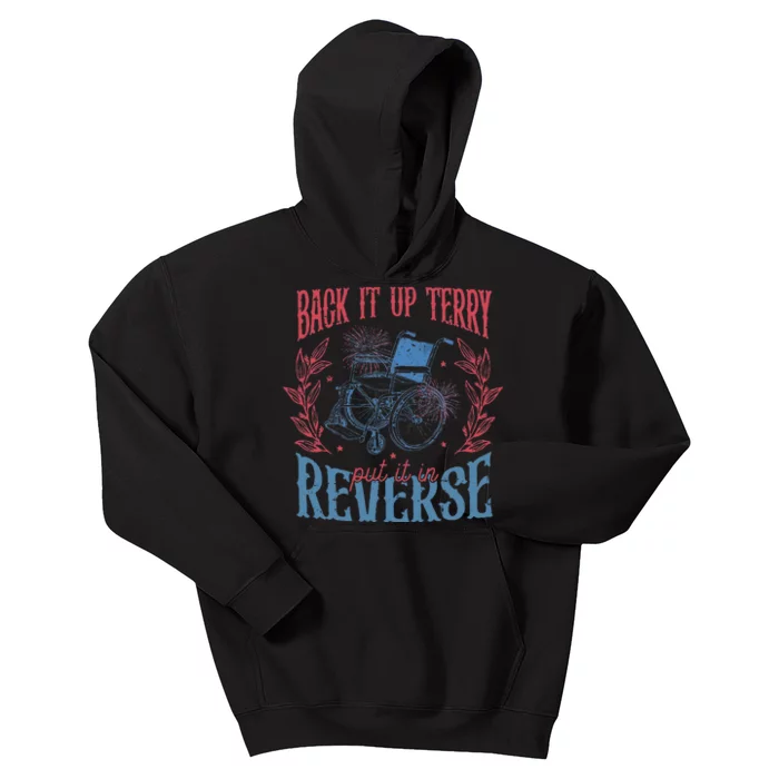 Funny 4th Of July Retro Back It Up Terry Put It In Reverse Kids Hoodie