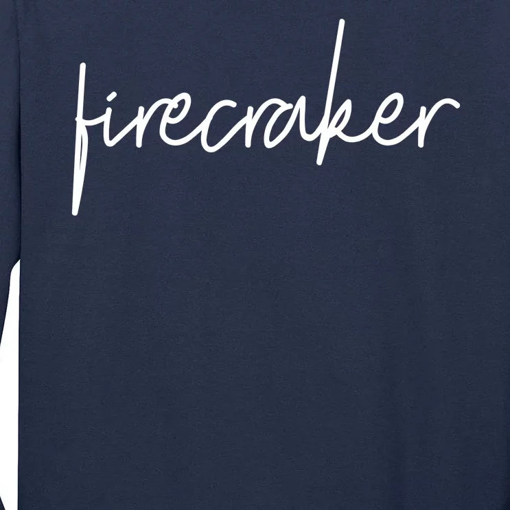 Firecracker 4th Of July Tall Long Sleeve T-Shirt