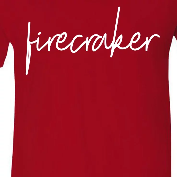 Firecracker 4th Of July V-Neck T-Shirt