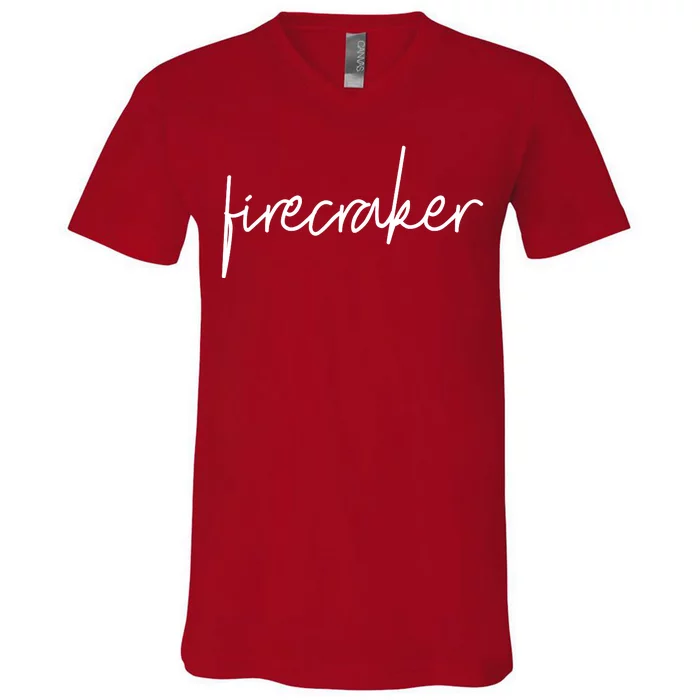 Firecracker 4th Of July V-Neck T-Shirt