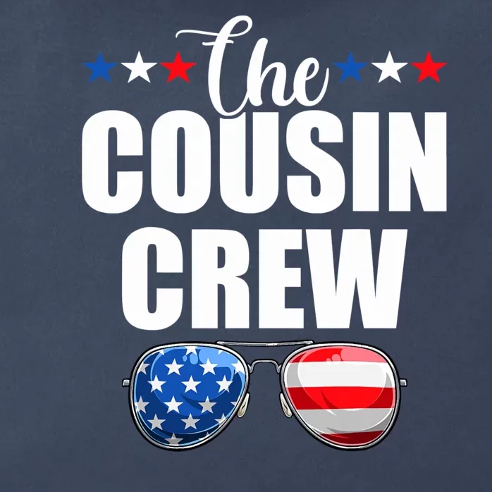 Family 4th Of July Matching Cousin Crew Zip Tote Bag