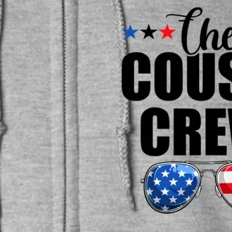 Family 4th Of July Matching Cousin Crew Full Zip Hoodie