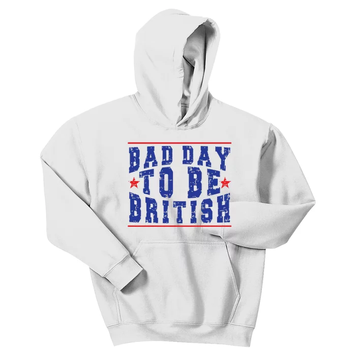 Funny 4th Of July Bad Day To Be British Kids Hoodie