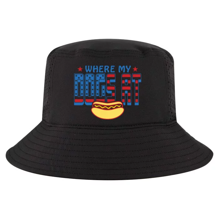 Funny 4th Of July Humor Hot Dog Lover Cool Comfort Performance Bucket Hat