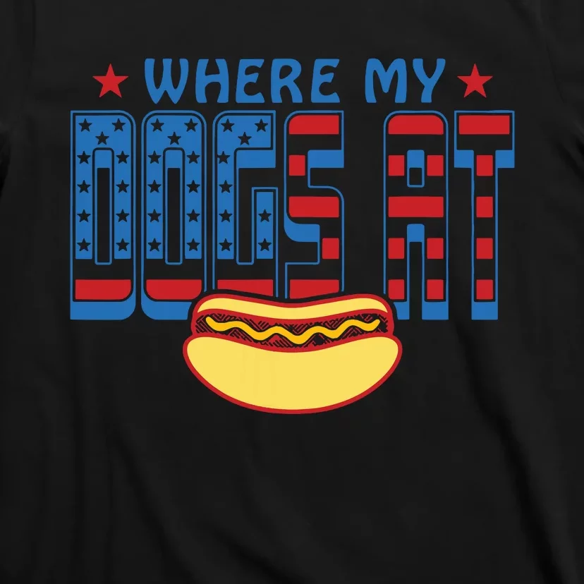 Funny 4th Of July Humor Hot Dog Lover T-Shirt