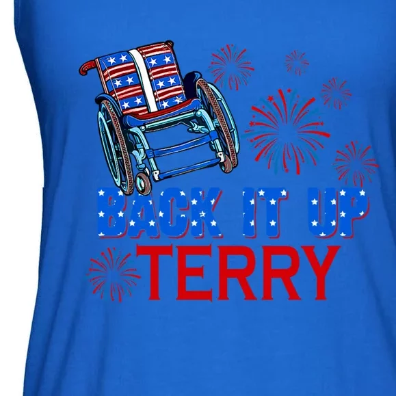 Funny 4th Of July Firework Back Up Terry Put It In Reverse Gift Ladies Essential Flowy Tank