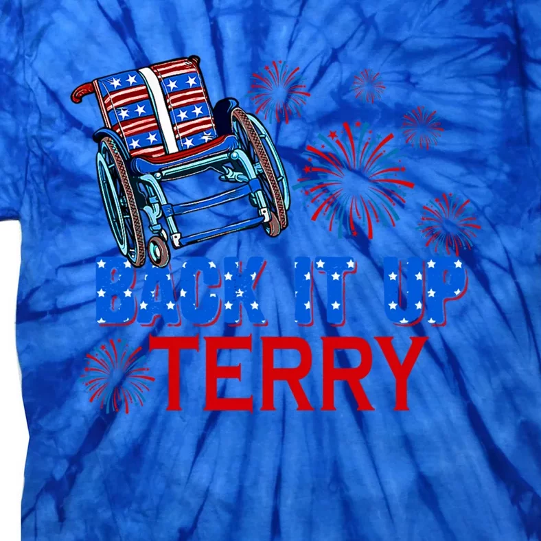 Funny 4th Of July Firework Back Up Terry Put It In Reverse Gift Tie-Dye T-Shirt