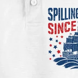 Funny 4th Of July Spilling The Tea Since 1773 Fourth Of July Dry Zone Grid Performance Polo