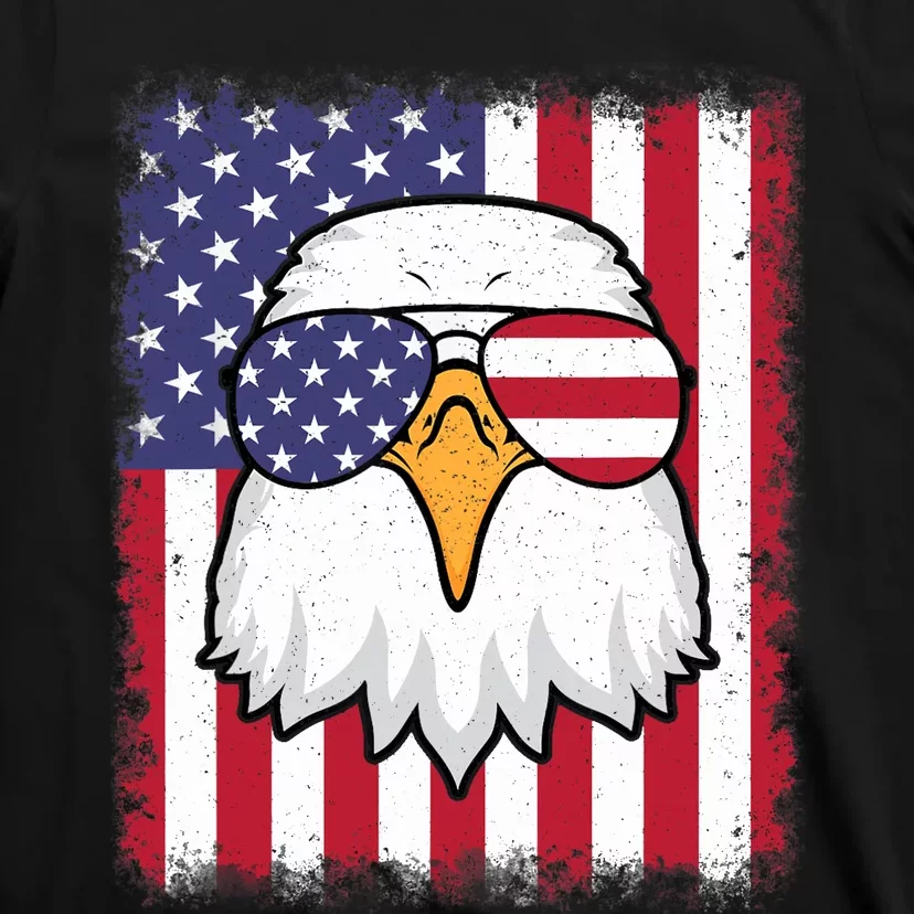 Funny 4th Of July American Flag Patriotic Eagle USA T-Shirt