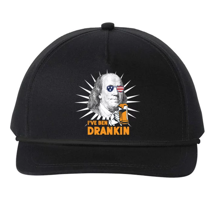 Funny 4th Of July Tee Ive Ben Drankin Benjamin Franklin Funny Gift Snapback Five-Panel Rope Hat