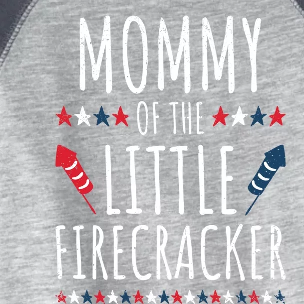 Funny 4th Of July Birthday Mommy Of The Little Firecracker Cool Gift Toddler Fine Jersey T-Shirt