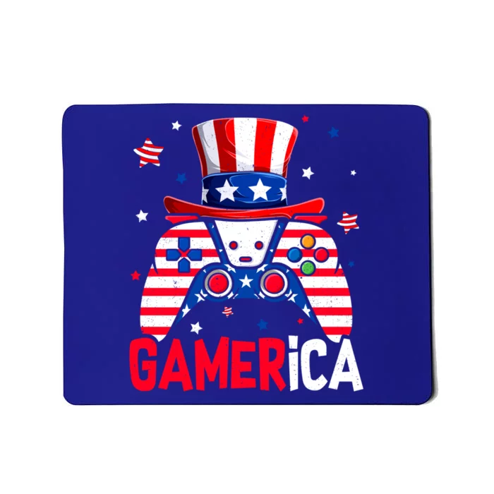 Funny 4th Of July Video Game American Flag Gamer Son Dad Gift Mousepad