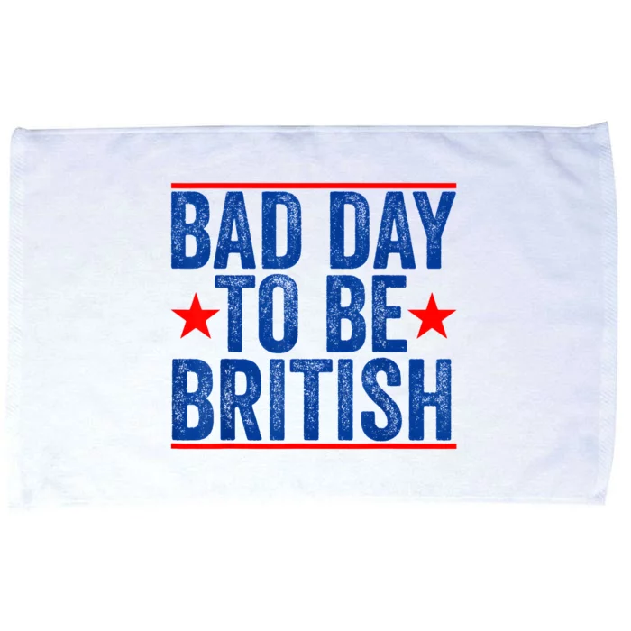 Funny 4th Of July Bad Day To Be British Microfiber Hand Towel