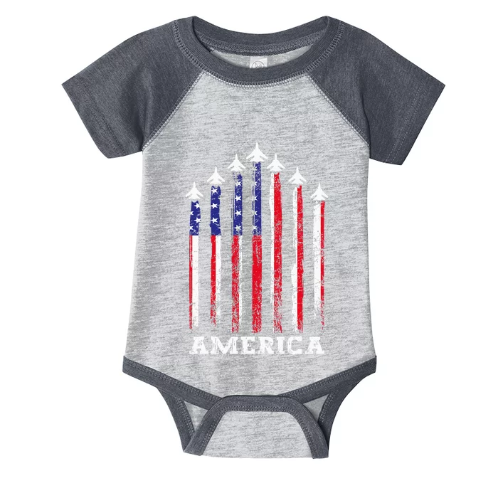 Funny 4th Of July Flag Independence American Day Infant Baby Jersey Bodysuit