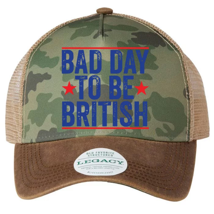 Funny 4th Of July Bad Day To Be British Legacy Tie Dye Trucker Hat