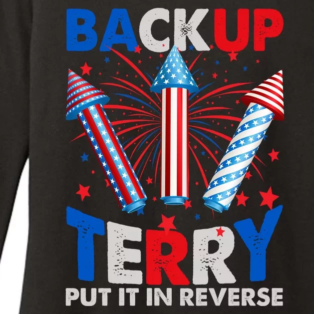 Fouth 4th Of July Back Up Terry Put It In Reverse Womens CVC Long Sleeve Shirt