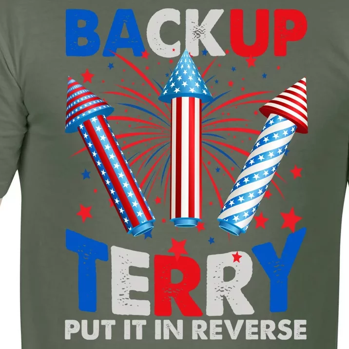 Fouth 4th Of July Back Up Terry Put It In Reverse Comfort Colors T-Shirt