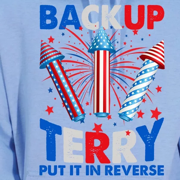 Fouth 4th Of July Back Up Terry Put It In Reverse Unisex Surf Hoodie