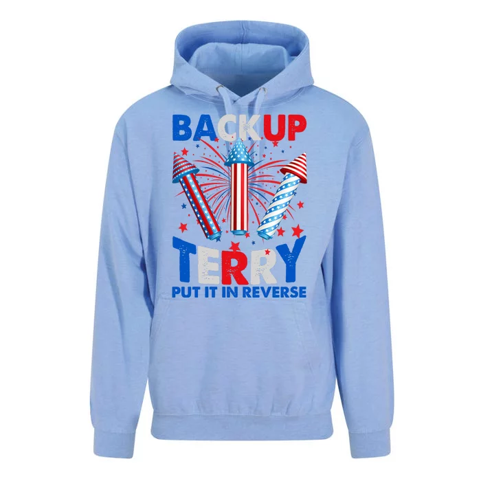 Fouth 4th Of July Back Up Terry Put It In Reverse Unisex Surf Hoodie