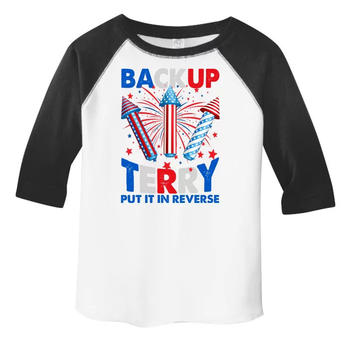 Fouth 4th Of July Back Up Terry Put It In Reverse Toddler Fine Jersey T-Shirt