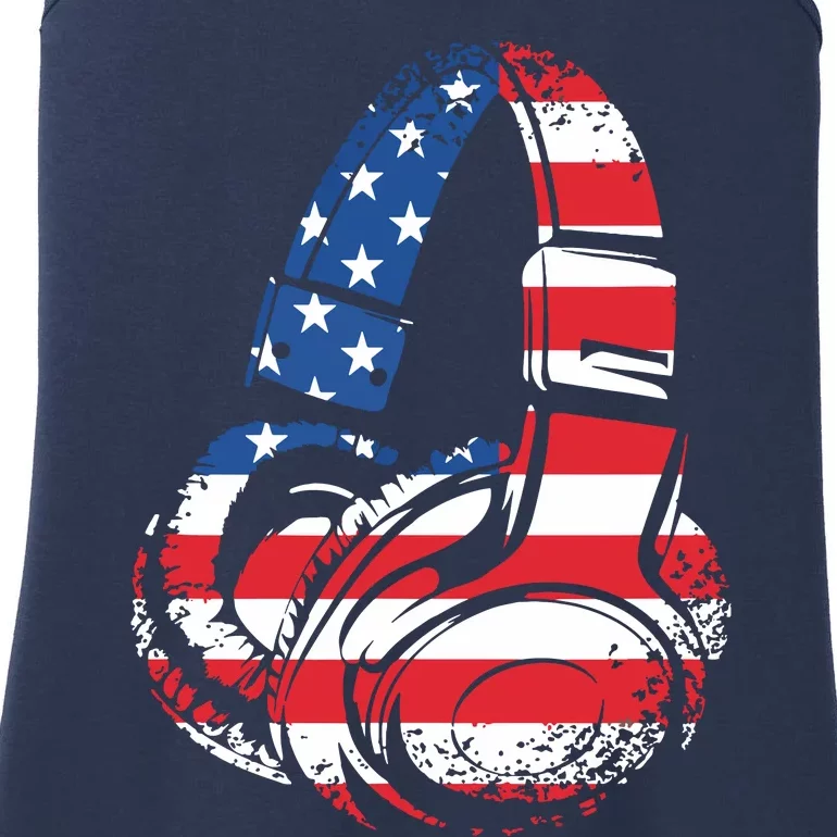 Funny 4th Of July American Flag Gaming Patriotic Boy Ladies Essential Tank